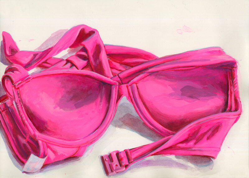 Portia Munson, Pink Bra #2 (2020), Available for Sale