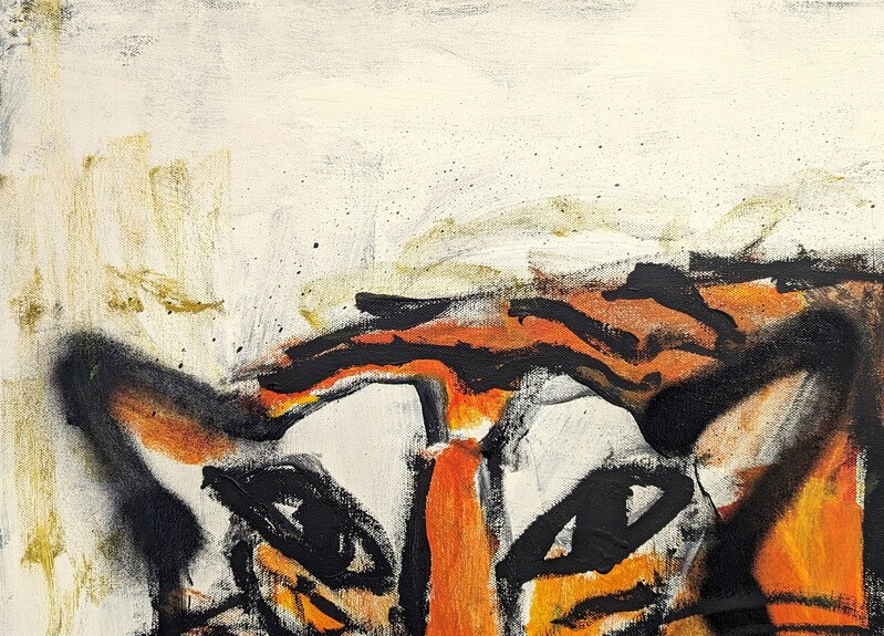 Tiger Painting Pop Abstract Art Contemporary Art Modern Decoration Street  Art