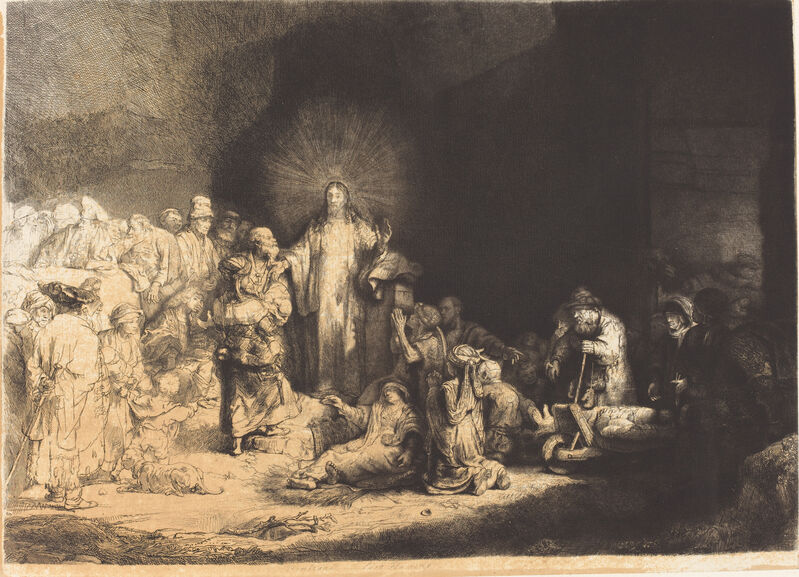 Leopold Flameng after Rembrandt van Rijn Hundred Guilder Print | Artsy