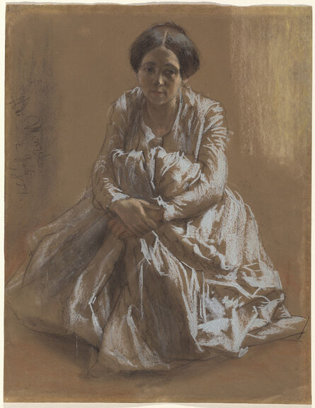 Adolph Menzel, ‘The Artist's Sister Emilie’, 1851