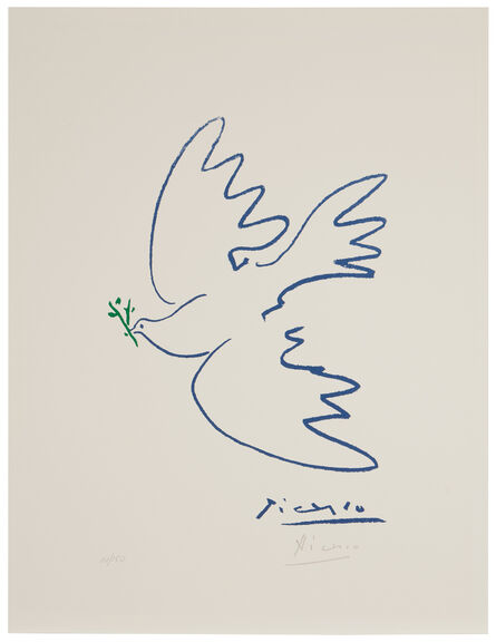 Picasso Handbag Hook - Dove of Peace (1949) - White