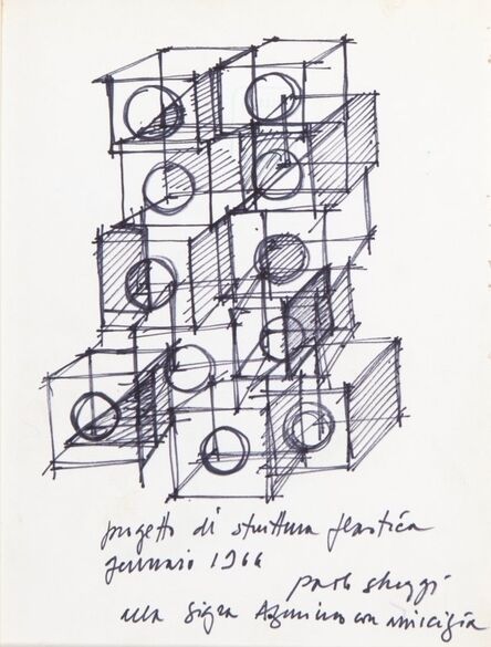 Paolo Scheggi, ‘Progetto di struttura plastica’, 1966