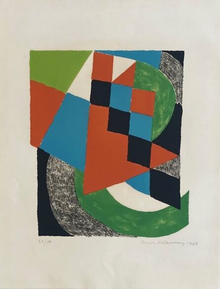 Sonia Delaunay, ‘Damiers verts ’, 1968