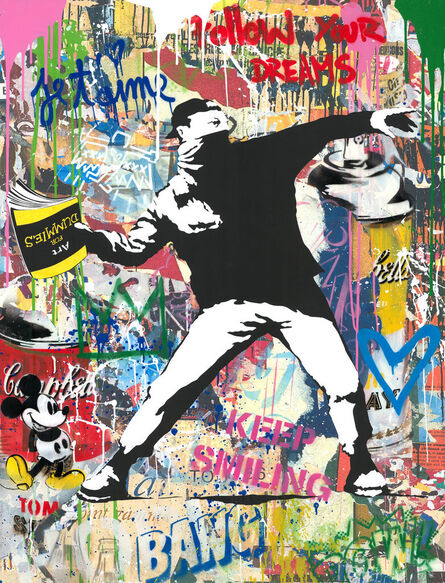 Mr. Brainwash, ‘Banksy Thrower’, 2023