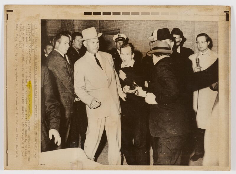 Robert Jackson | Lee Harvey Oswald fatally shot by Jack Ruby (1973) | Artsy