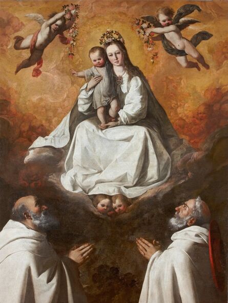 Francisco de Zurbarán, ‘Virgen de la Merced con dos mercedarios (The Virgin of Mercy with Two Mercedarian Monks)’, ca. 1635-1640