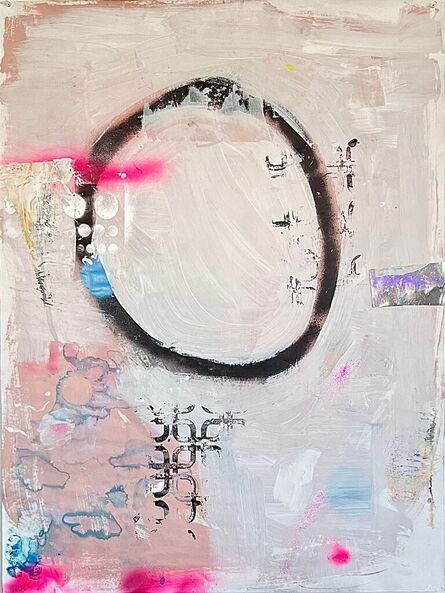 Martin Durazo - Silver, Abstract, Colorful, Acrylic, Paint, Paper, Neon,  Multicolor For Sale at 1stDibs