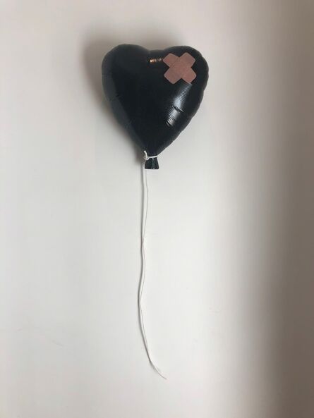 Plastic Jesus, ‘“Glitter Black Bandaged Balloon” – Deep Acrylic Glittered Cast Wall Mount’, 2019