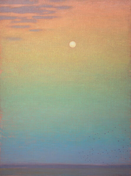 David Grossmann, ‘Dusk Flight with Moon’, 2022
