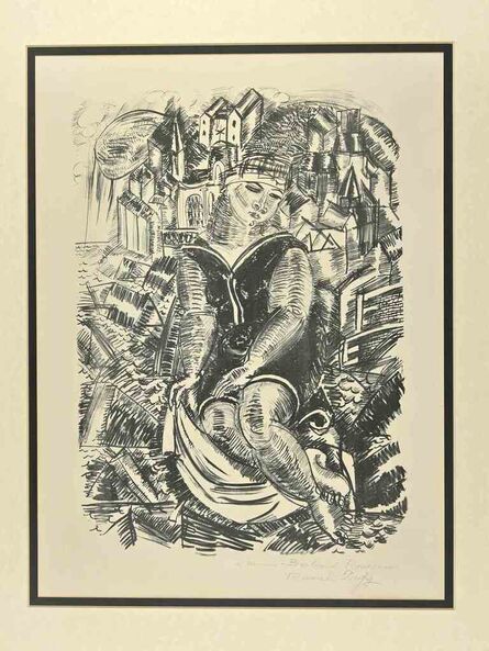 Raoul Dufy, ‘Baigneuse Devant un Port (Sainte-Adresse)’, 1920s