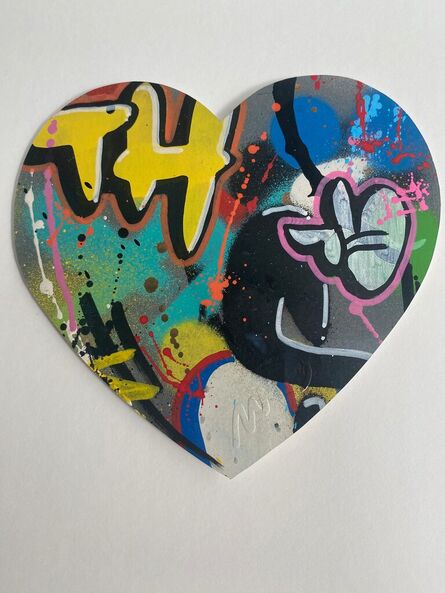 Martin Whatson, ‘Heart cut out (original painting)’, 2022
