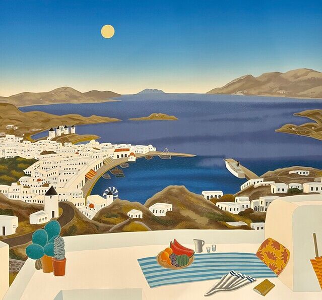 Thomas Rooftops Thomas Mcknight | Mykonos Rooftops (1982) | Available for Sale | Artsy
