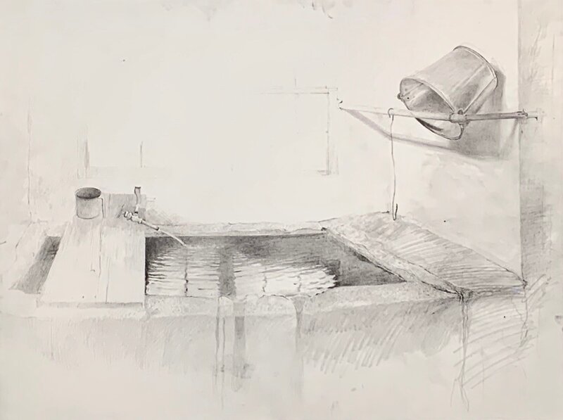Andrew Wyeth | Spring Fed I Study 1967 (1976) | Available for Sale | Artsy