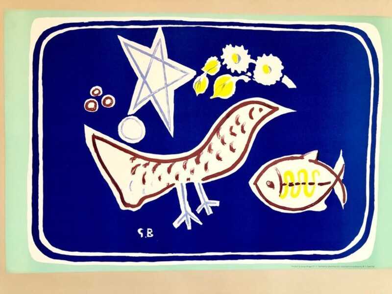 Georges Braque Georges Braque School Prints Bird, Fish, Star