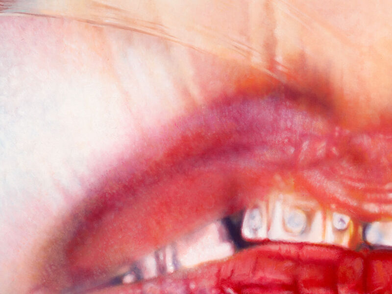 Marilyn Minter, ‘Sweet Tooth’, 2023, Painting, Enamel on metal, Lehmann Maupin