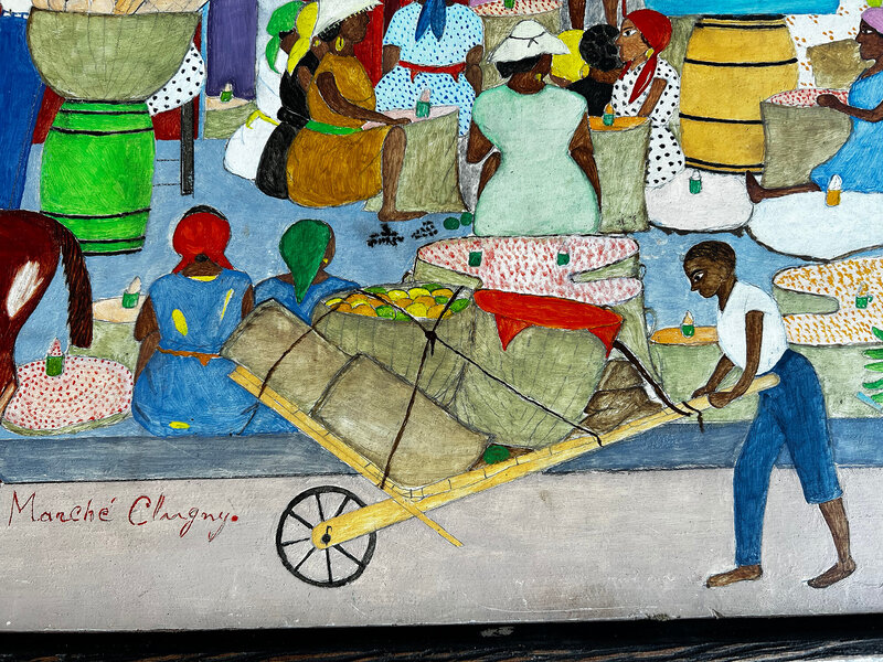 Haitian Merchants Art - Penti Machan Kap Vann Nan Mache A-Line