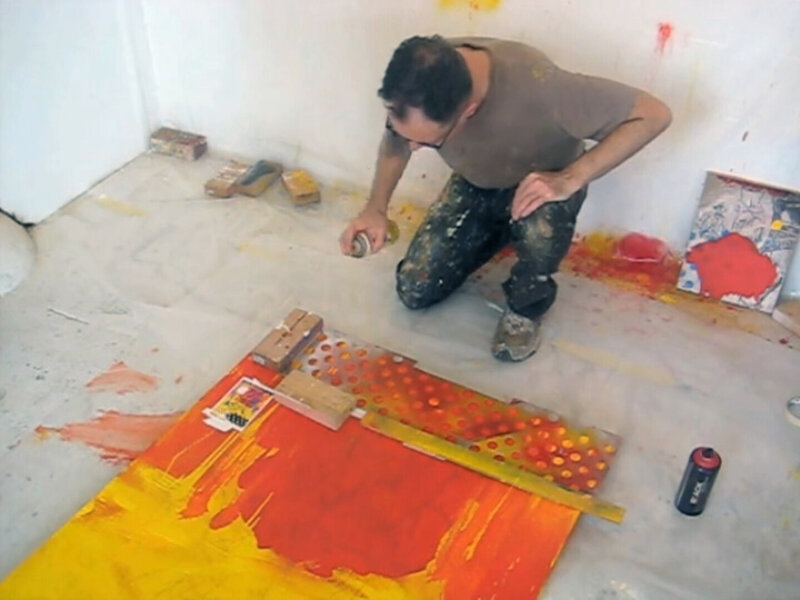 Matt Straub - He Shot His Way Into Trouble Oil on Canvas 30x24