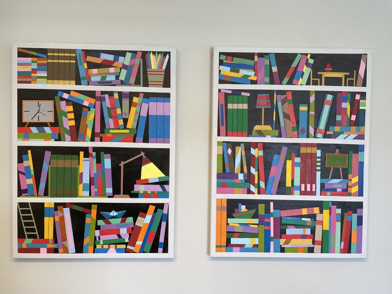 Eitan Satat | Book shelf Dyptich