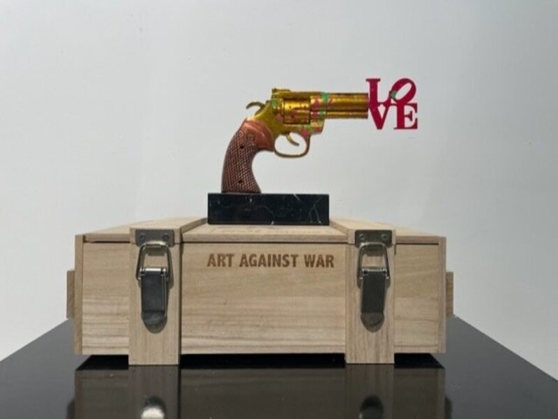 Diederik Van Apple, Golden LV Gun (2021), Available for Sale