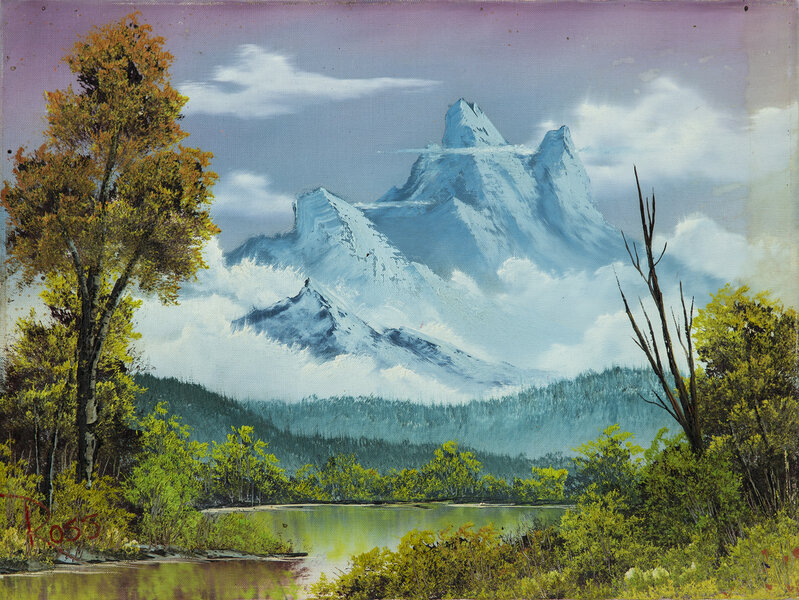 A Rare Exhibit Of Kitsch Landscapes By TV Artist Bob Ross Reveals The  Unrecognized Genius Of 'The Joy Of Painting