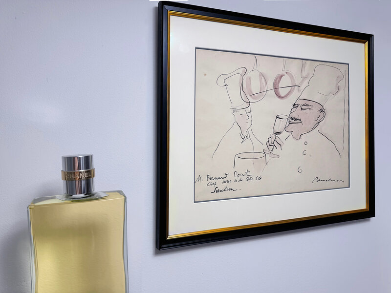 Fernand Point Drawing Ludwig Bemelmans | Portrait Monsieur Fernand Point Culinary Legend Orig ...