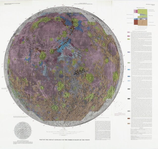 Apollo Map GEOLOGY OF APOLLO 16 LANDING AREA, WITH LARGE COLOR … | Art & Prints ...