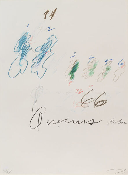 Cy Twombly, ‘Natural History Part II: Some Trees of Italy (Quercus Robur)’, 1976