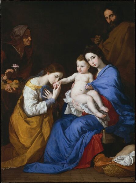 Jusepe de Ribera, ‘The Holy Family with Saints Anne and Catherine of Alexandria’, 1648