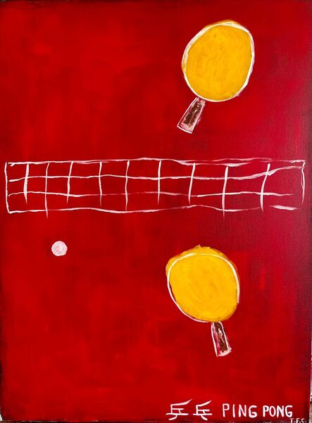 Tyler Casey, ‘Ping Pong (Red)’, 2023