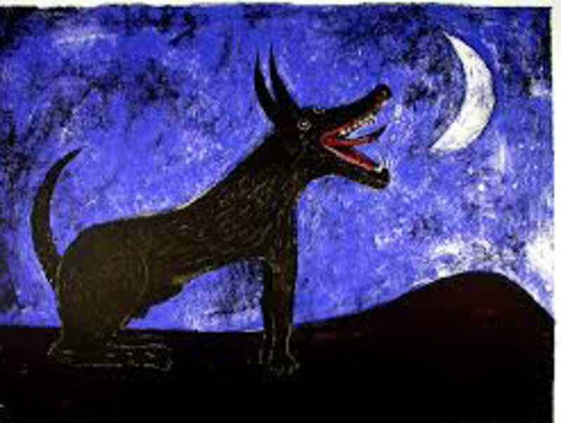 Qué representa la obra Moon Dog de Rufino Tamayo 3 Pintura Moon Dog de Rufino Tamayo
