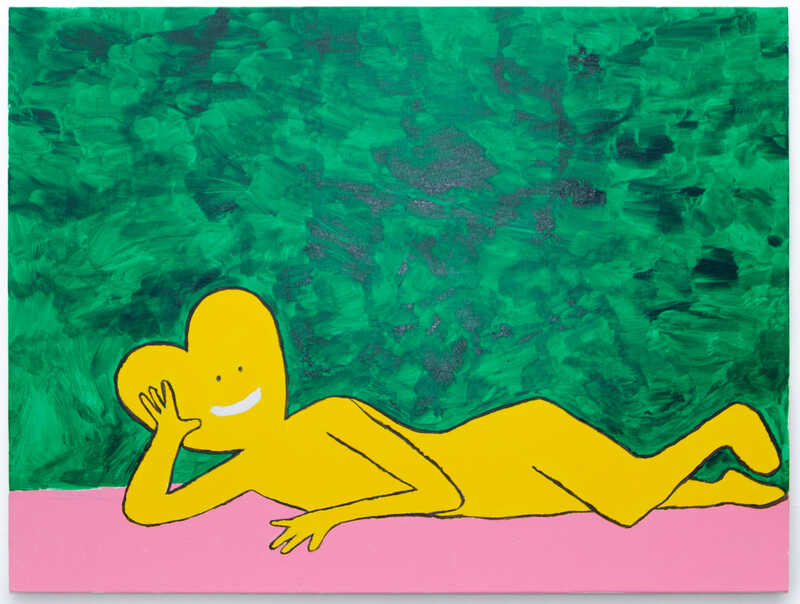 Mark Gonzales Untitled Heart Head Painting #4 (2024) Artsy