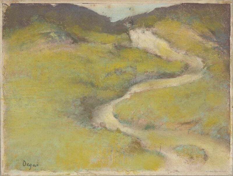 Edgar Degas | Pathway in a Field (1890) | Artsy