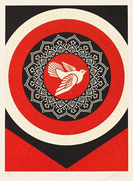 Shepard Fairey, ‘Dove Target Red’, 2012