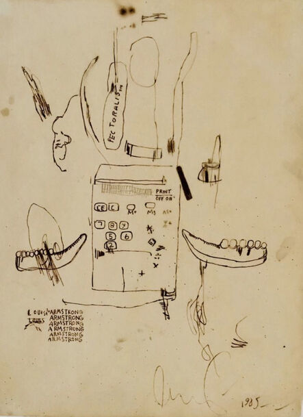 Jean-Michel Basquiat, ‘Untitled (Louis Armstrong) 1985’, 1985