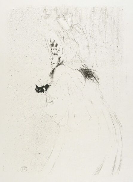 Henri de Toulouse-Lautrec, ‘MISS MAY BELFORT SALUANT (Miss May Belfort Taking a Bow)’, 1895