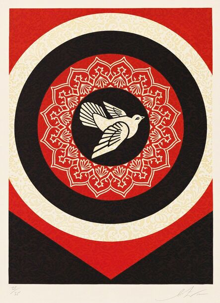 Shepard Fairey, ‘Dove Target Black’, 2012
