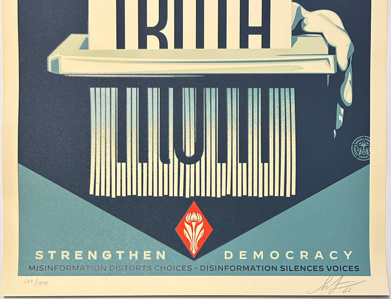 Shepard Fairey | Defend Truth (2023) | Artsy