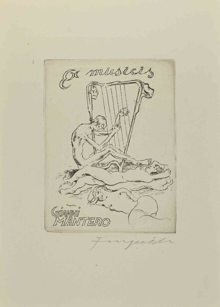 Ex Libris et Musicis Mantero - Original Etching by M. Fingesten - Early  1900 Early 1900 for sale at Pamono