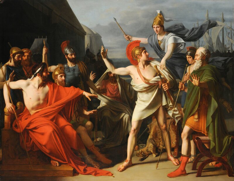 Michel-Martin Drolling, The Wrath of Achilles (1810)
