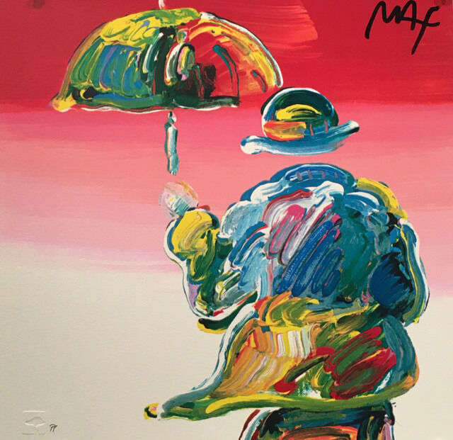Peter Max Umbrella Man 1994 Artsy peter-max-umbrella-man-1994-artsy
