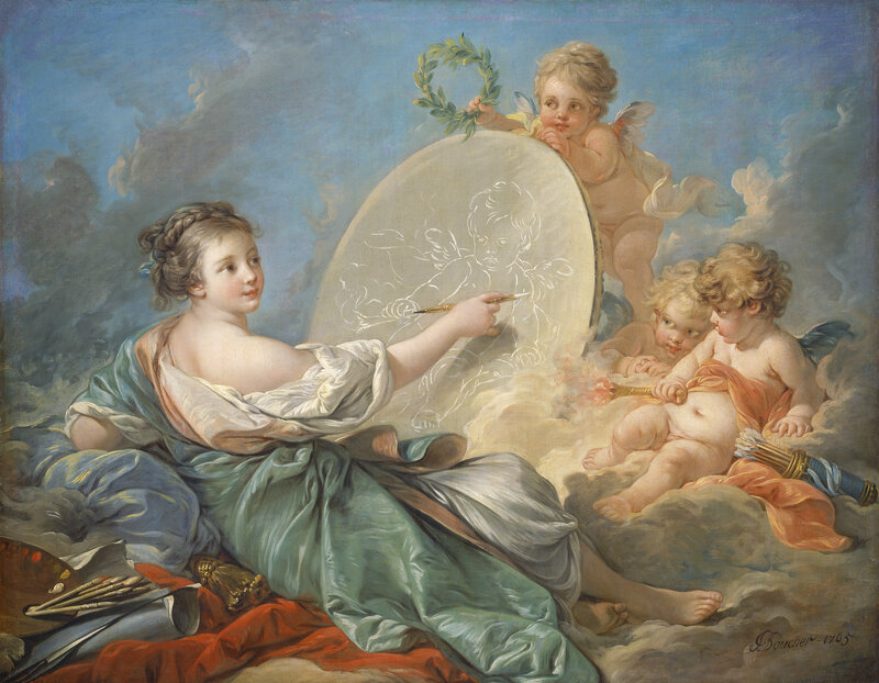 Quadro Tela ‘El Toilette De Venus’ Di François Boucher – Stampa Su Tela 60x90cm Per Arredo Soggiorno