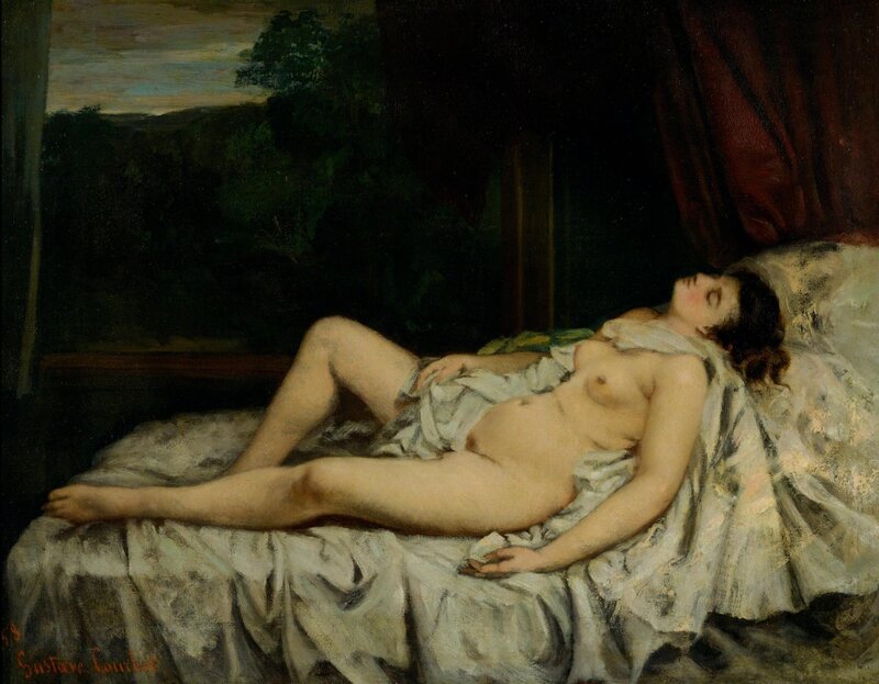 Gustave Courbet, Sleeping Nude (1858)
