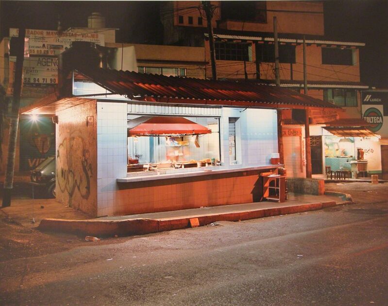 Jim Dow | All Night Taco Stand, A v. Gustavo Baz Prada, El Country (2004) |  Available for Sale | Artsy