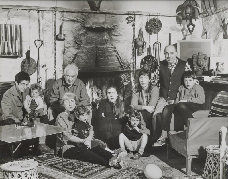 Pedro E. Guerrero  The Calder Family at Christmas, Roxbury, CT