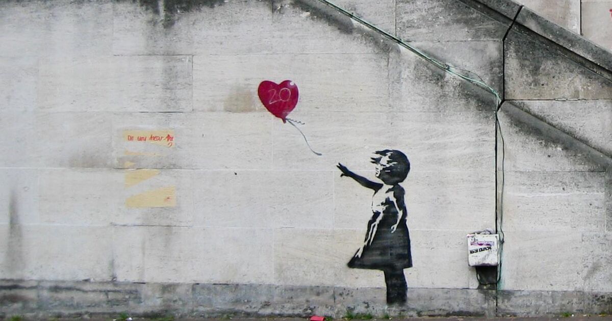 Banksy - Excellent Throw print by Editors Choice