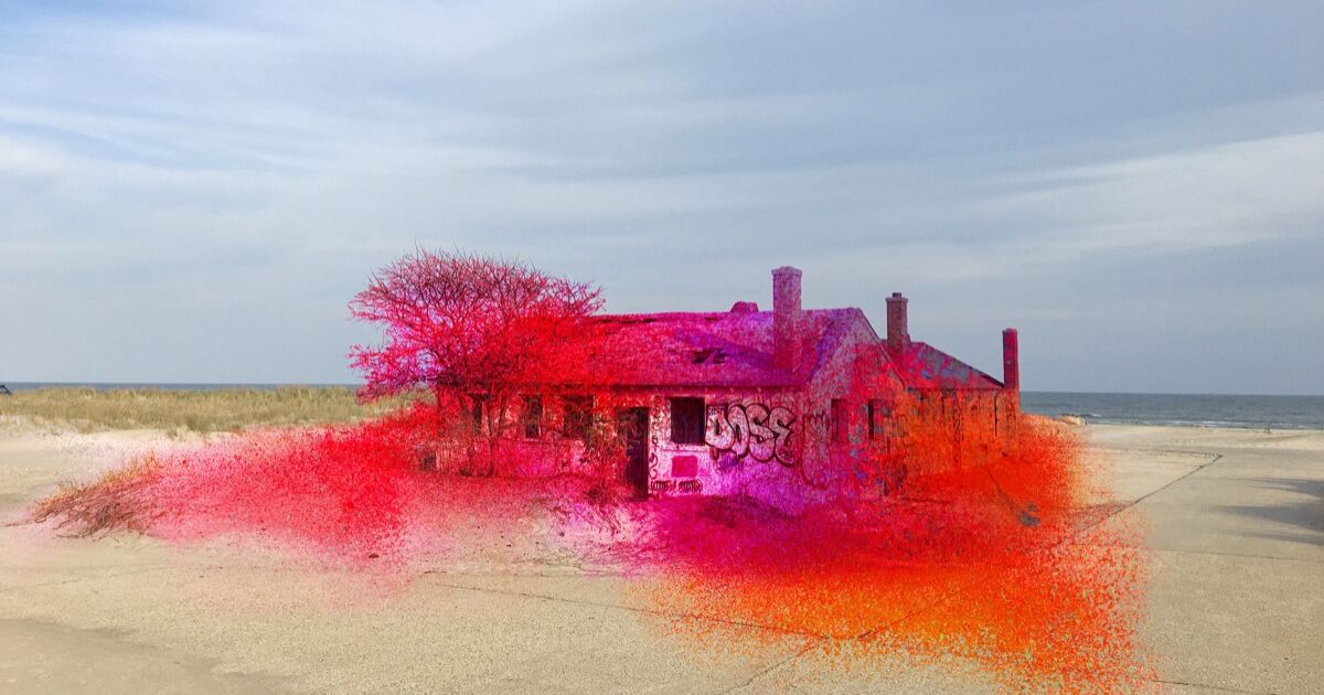Sarah Crowner's Hot Pink Frieze Lights Up The New Art-Filled Louis