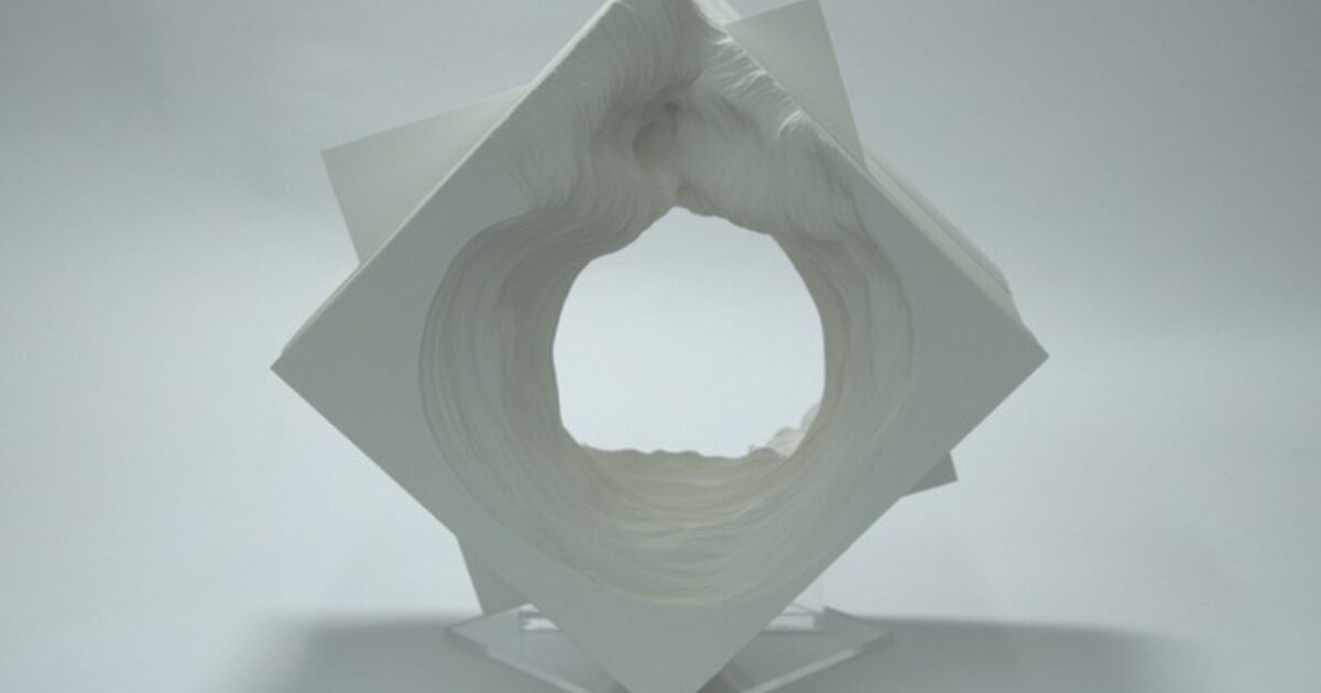 A plaster diamond with a hole through the center.