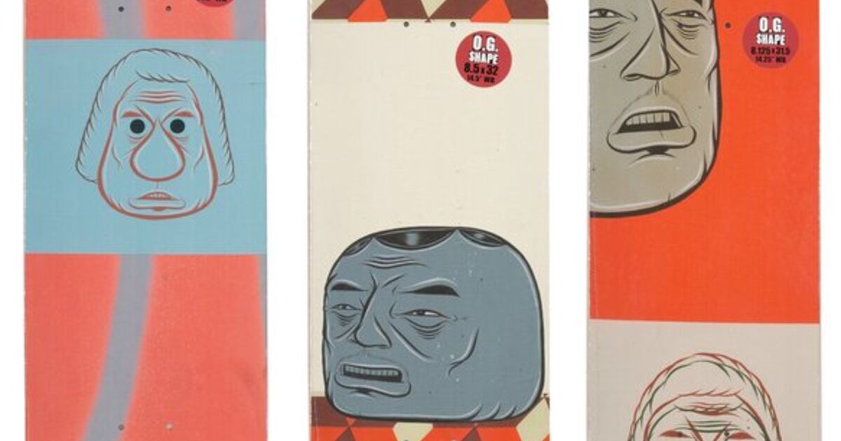Barry McGee skateboard baker Steamer edition limitée art collection Barry McGee skateboard baker Steamer edition limitée art collection