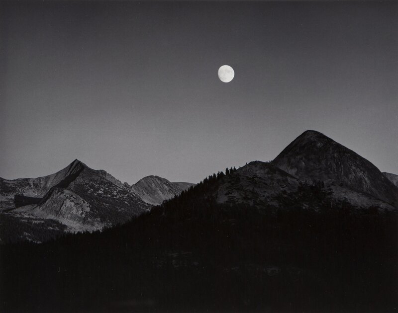 Ansel Adams | Moonrise from Glacier Point (1939) | Artsy