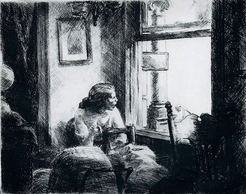 Edwin Hopper Interior Edward Hopper | East Side Interior. (1922) | Art & Prints | Artsy